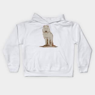 White wolf Kids Hoodie